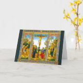 De kruisiging van Christus Kaart (Gele Bloem)