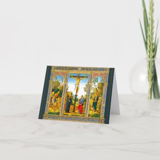 De kruisiging van Christus Kaart (Voorkant)