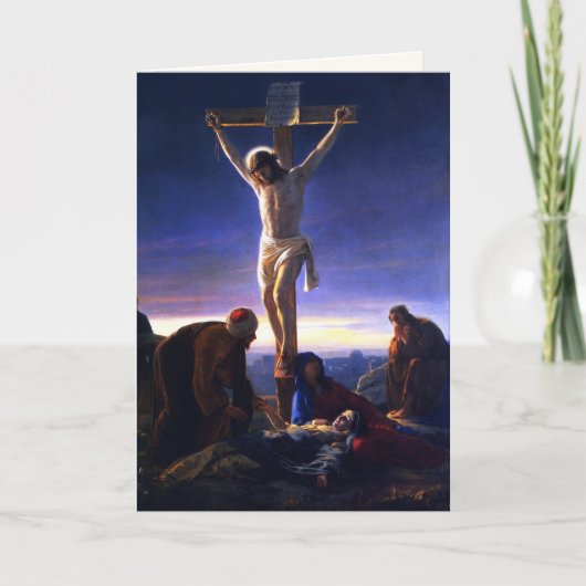 De kruisiging van Jesus. De fijne Kaarten van (Voorkant)