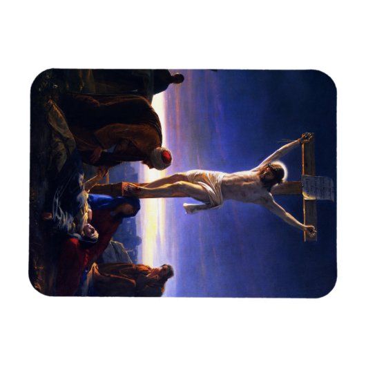 De kruisiging van Jezus. beeldende kunst Magneet (Horizontaal)