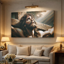 De kruisiging van Jezus Canvas Afdruk