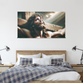 De kruisiging van Jezus Canvas Afdruk (Insitu (Slaapkamer))