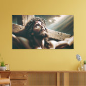 De kruisiging van Jezus Canvas Afdruk (Insitu (Woonkamer))