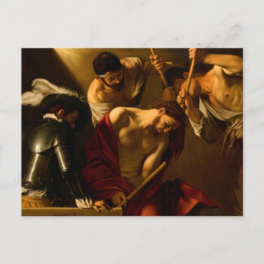De kruising met Thorns door Caravaggio (1602-1604) Briefkaart (Voorkant)