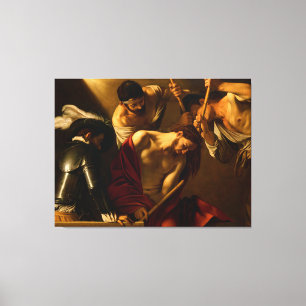 De kruising met Thorns door Caravaggio (1602-1604) Canvas Afdruk