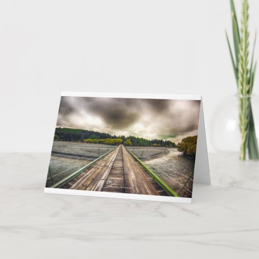 De kruising van de brug - Meer Tekapo Nieuw Kaart (Voorkant)