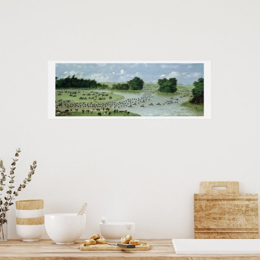 De kruising van de San Joaquin, Paraguay, 1865 Poster (Keuken)