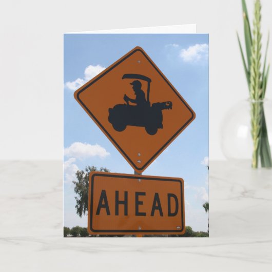 De kruising van het golf kaart (Voorkant)