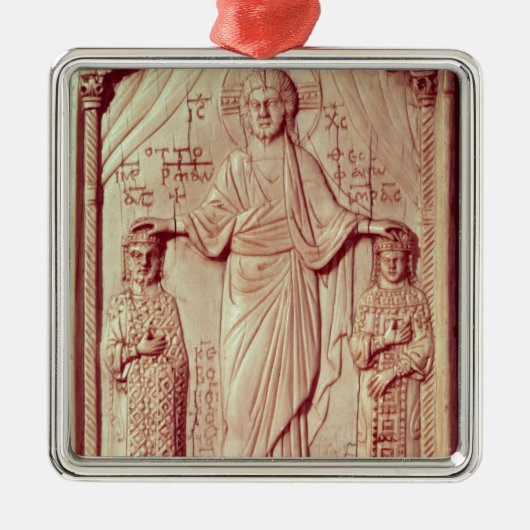 De kruising van Otto II en Theofrano Metalen Ornament (Voorkant)