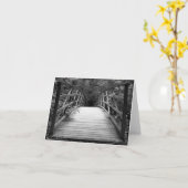 De kruising van over Notecard (van b&w) Kaart (Gele Bloem)
