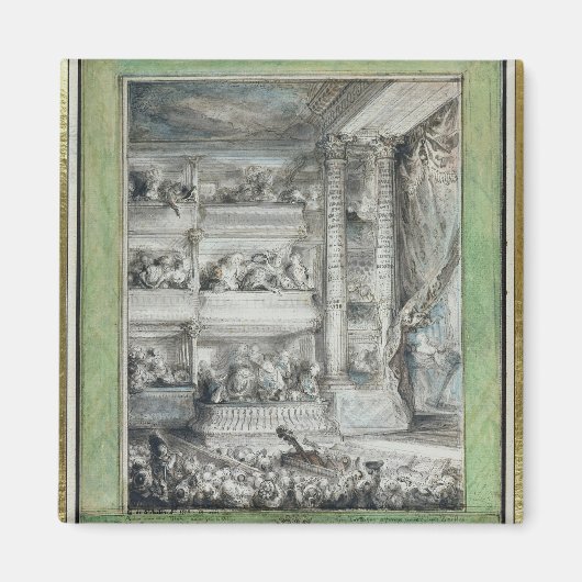 De kruising van Voltaire bij de theaterfrancais Magneet (Voorkant)