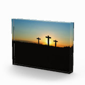 De kruisingen van de kroonkalk bij zonsondergang fotoblokken (Rechts)