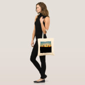 De kruisingen van de kroonkalk bij zonsondergang tote bag (Voorkant (model))