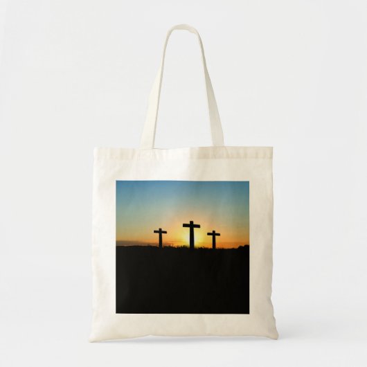 De kruisingen van de kroonkalk bij zonsondergang tote bag (Voorkant)