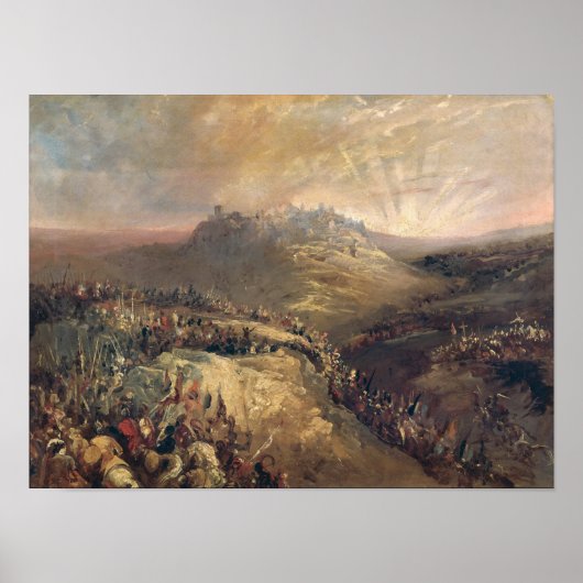 De kruisvaarders voor Jeruzalem Poster (Voorkant)