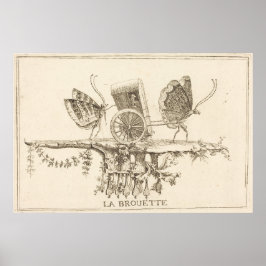 De kruiwagen, in of na 1756 poster