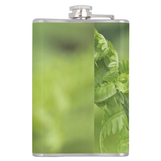 De krullende Bladeren van de Varen, Groen, Vage Heupfles (Achterkant)