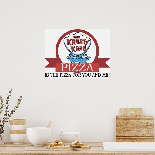 De Krusty Krab Pizza Poster (Keuken)