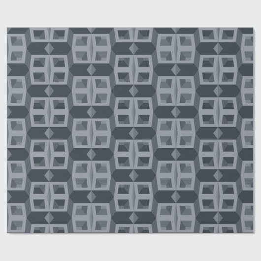 De kubieke illusie cadeaupapier (Vlak)