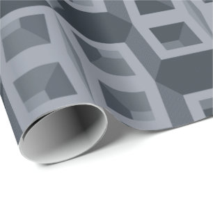 De kubieke illusie cadeaupapier