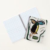 De kubistische dag van het Dead Skull Spiral Notit Notitieboek (Binnen)