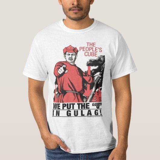 De kubus van de mensen - we zetten de U in de Gola T-shirt (Voorkant)