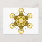 De Kubus van Metatron Briefkaart (Voorkant)