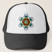 De Kubus van Metatron (Kleur 1) Trucker Pet (Voorkant)