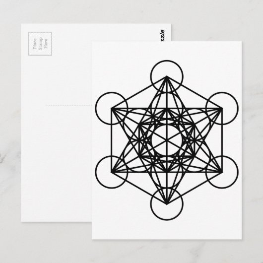 De Kubus van Metatrons Briefkaart (Voorkant / Achterkant)