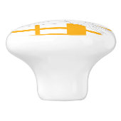 De Kudde Paarden Keramische Knop (Zijkant)