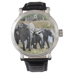 De Kudden van de Olifant van Afrika Horloge