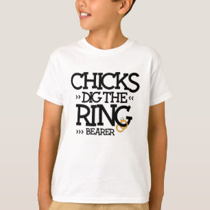 de kuikens graven het shirt van de ringer drager g