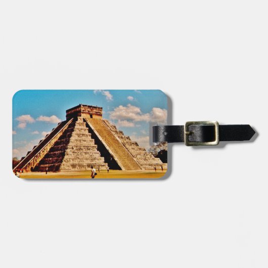 De Kukulkan-piramide Bagagelabel (Voorkant horizontaal)