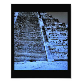 De Kukulkan-piramide Foto Afdruk