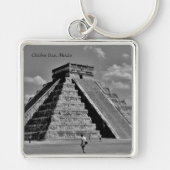 De Kukulkan-piramide Sleutelhanger (Voorkant)