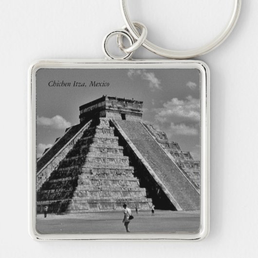 De Kukulkan-piramide Sleutelhanger (Voorkant)