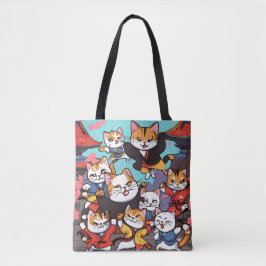 De Kung-Fu kat is spectaculair Tote Bag
