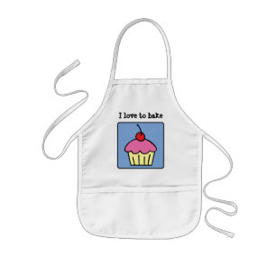 De Kunst Cupcake die van de Klem van de cartoon Kinder Schort