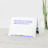 De Kunst Grote Notecards van de Actie van de Kaart (Achterkant)