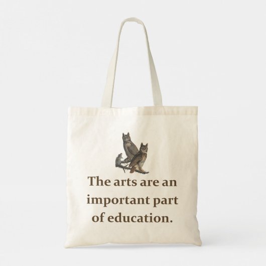 De kunst is een belangrijk onderdeel van het onder tote bag (Achterkant)