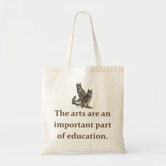 De kunst is een belangrijk onderdeel van het onder tote bag (Voorkant)