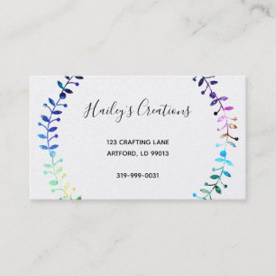 De kunst is Individualiteit Visitekaartje