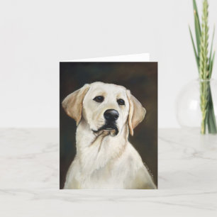 De Kunst Notecard van de Hond van de labrador Kaart