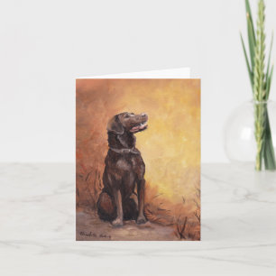 De Kunst Notecard van de Hond van Labe van de Kaart