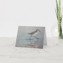 De Kunst Notecard van de Vogel van de Pijper van Kaart