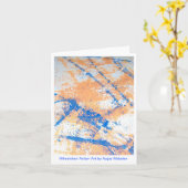 De Kunst Notecards van de Actie van de rolstoel Kaart (Gele Bloem)