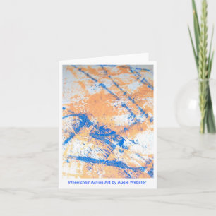 De Kunst Notecards van de Actie van de rolstoel Kaart