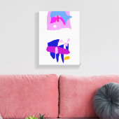 De kunst opslaan canvas afdruk (Insitu (Woonkamer))