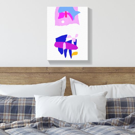 De kunst opslaan canvas afdruk (Insitu (Slaapkamer))