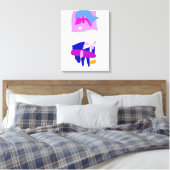 De kunst opslaan canvas afdruk (Insitu (Slaapkamer))